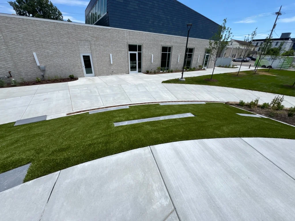 Batesville Event Lawn Playground Turf Installation