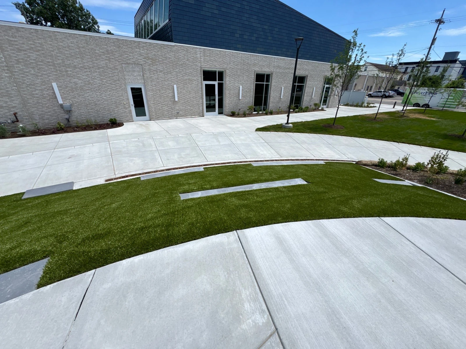 Featured image for “Batesville Event Lawn Playground Turf Installation”