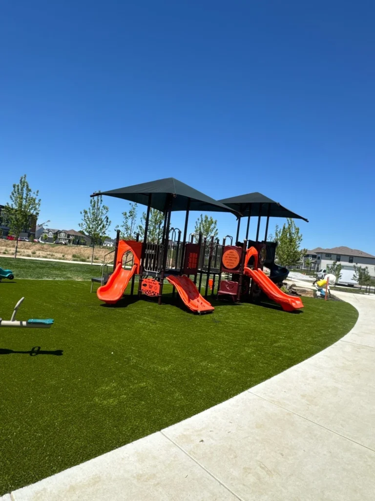 Hobbs Park Playground Turf Installation Plainfield IN