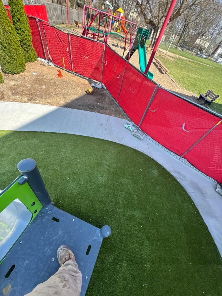 St. Richards Playground Turf Installation Indianapolis